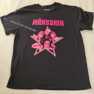 Maneskin Black Tshirt With Graphics Size X Large